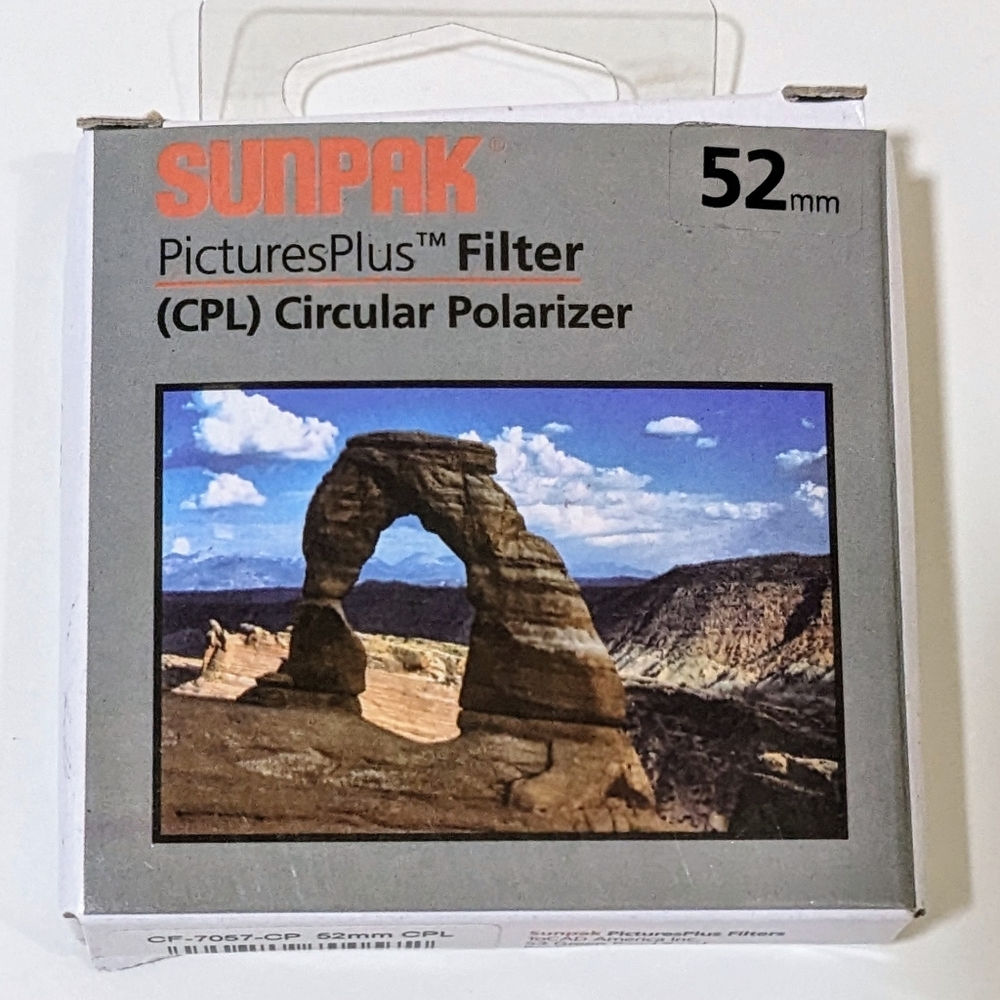 Sunpak PicturesPlus Filter Circular Polarizer CPL 55mm.
